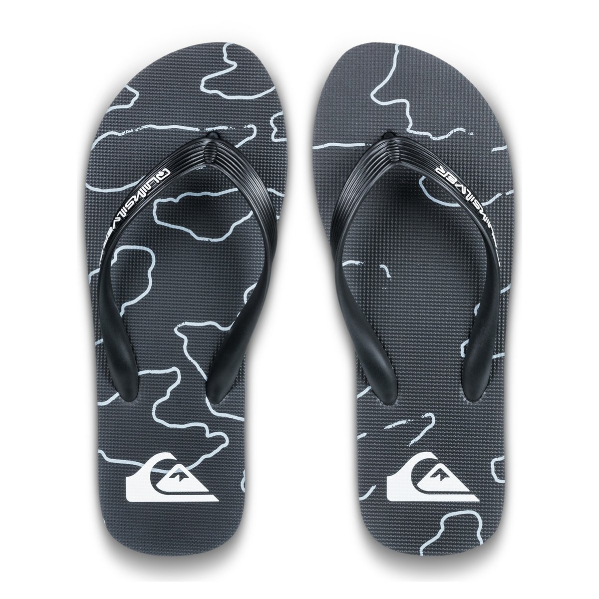 Tongs MOLOKAI ART 25 noir black camo, QUIKSILVER