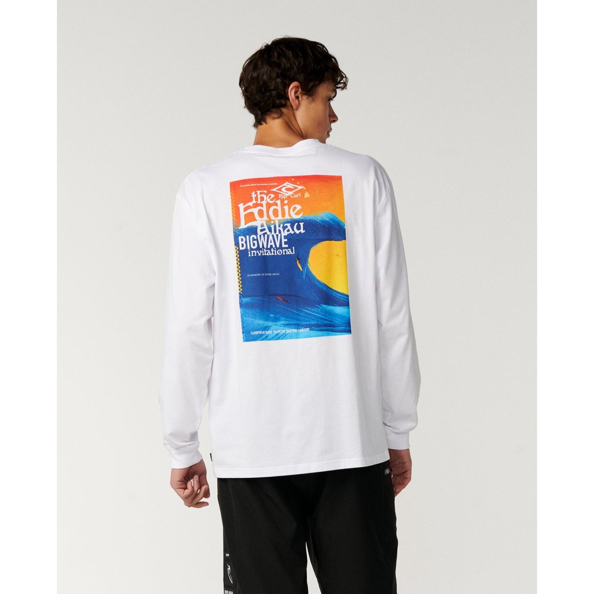 T-shirt à manches longues EDDIE WOULD GO blanc, RIP CURL