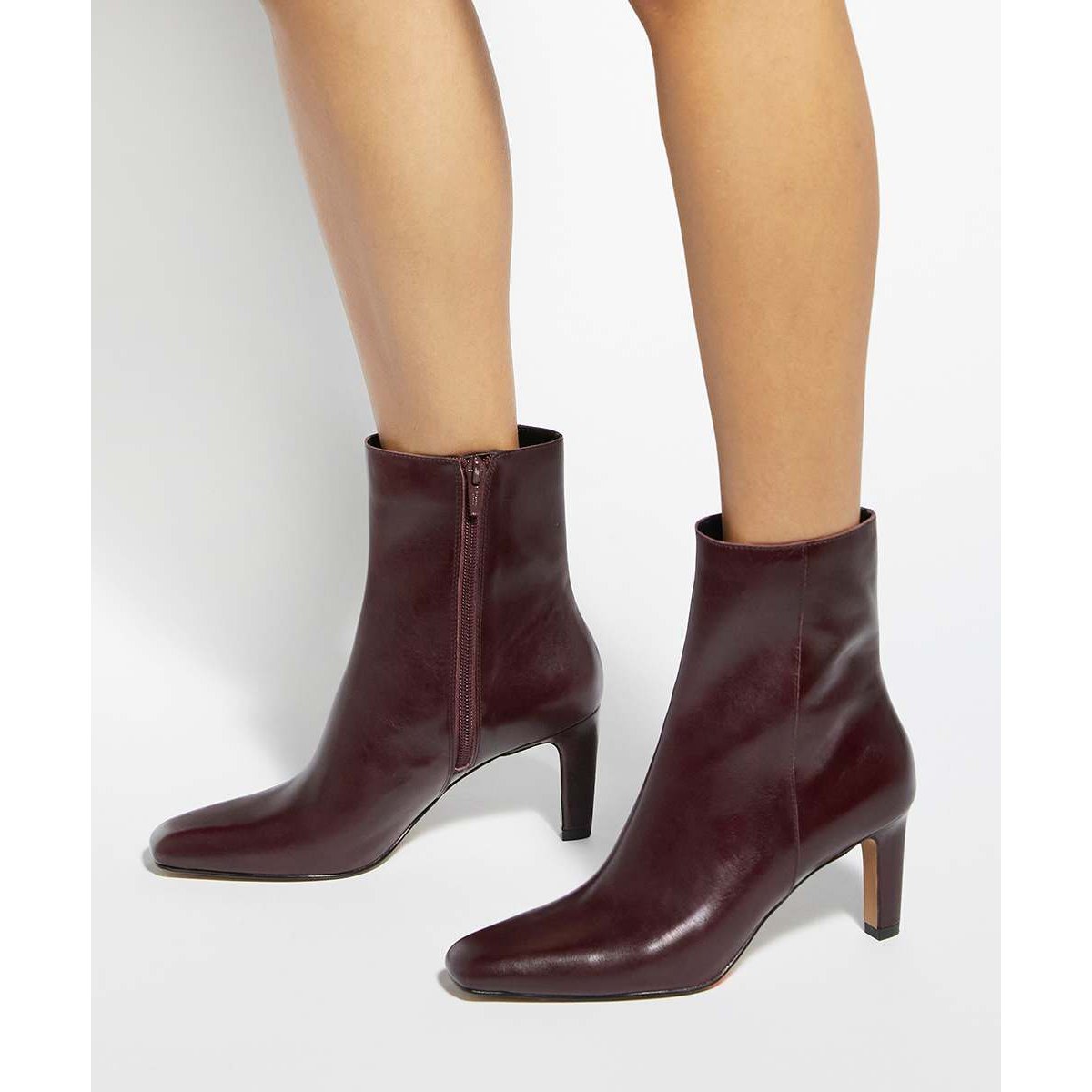Bottines à talons - Wide Fit OVATION burgundy-leather, DUNE LONDON