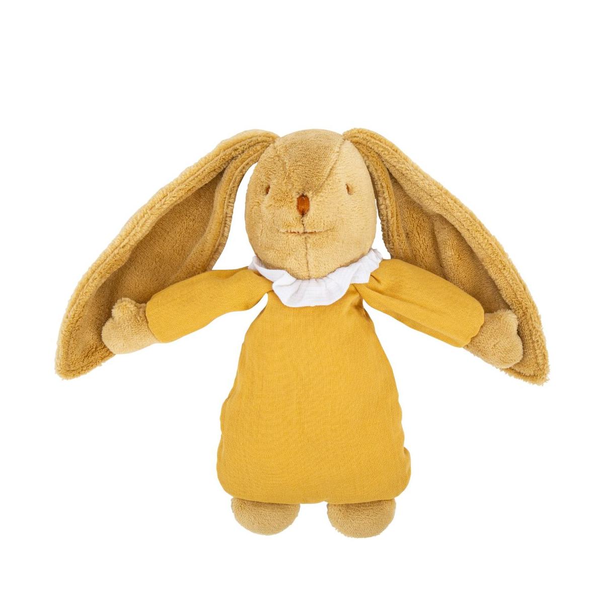 Peluche musicale lapin nid d'ange curry, TROUSSELIER