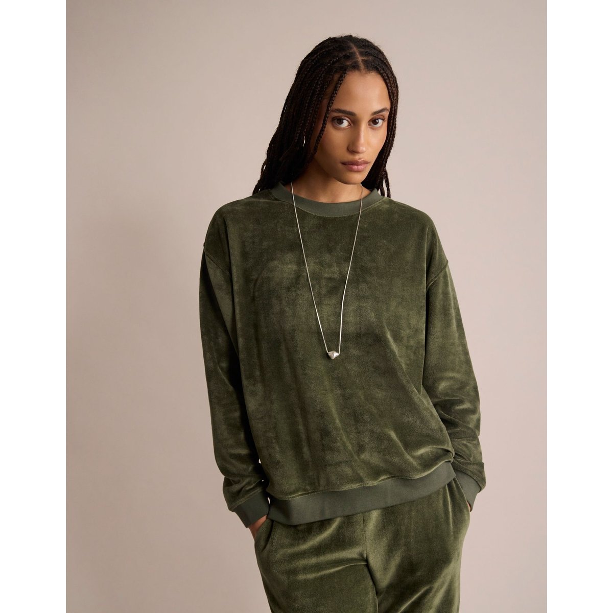 Sweatshirt Nath Ines de la Fressange Paris khaki, INES DE LA FRESSANGE PARIS