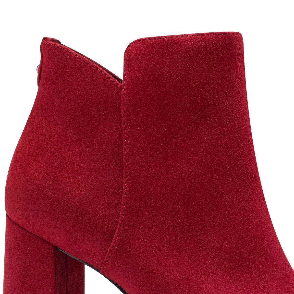 Bottine talon bloc rouge, TAMARIS