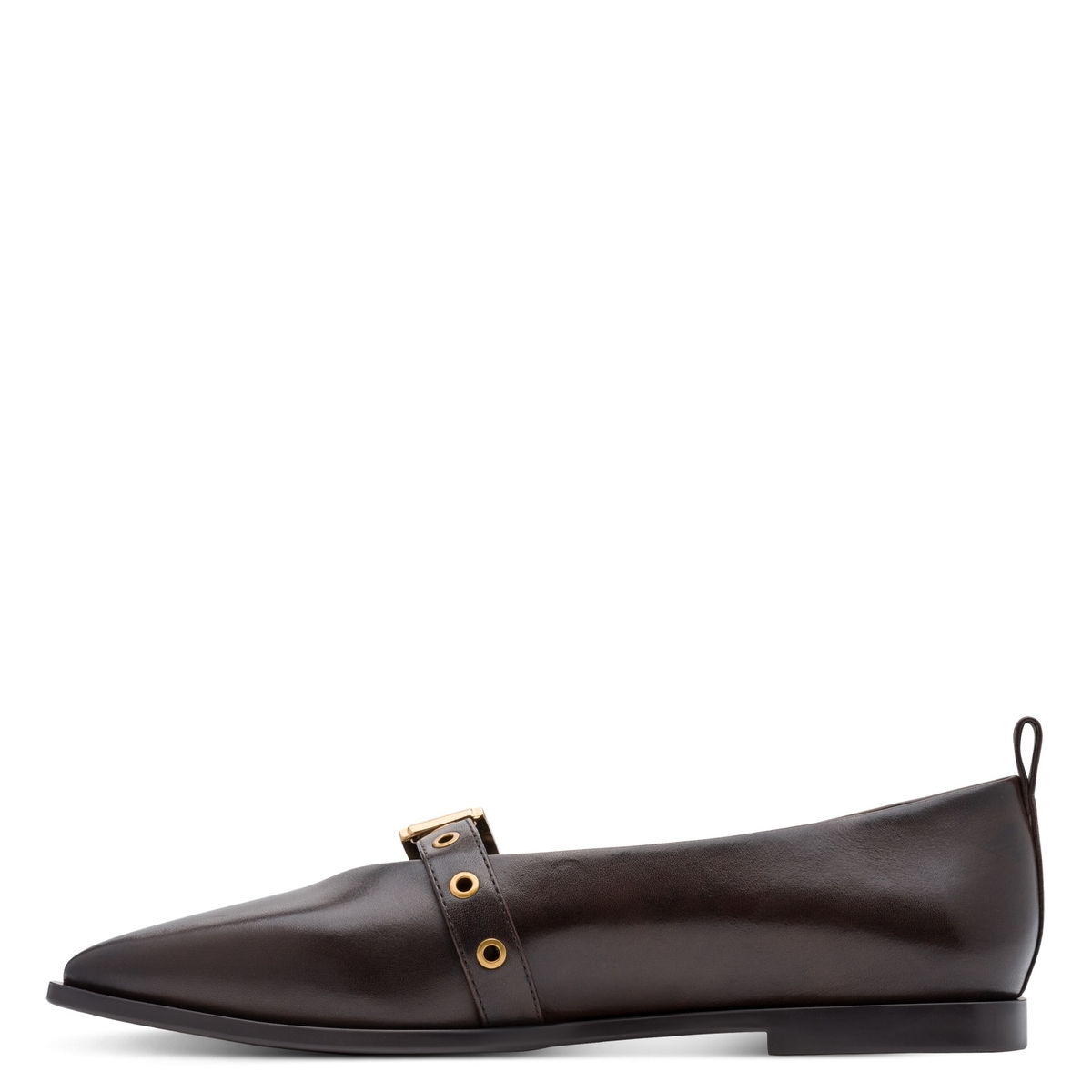 Ballerine pointu marron acajou, TAMARIS