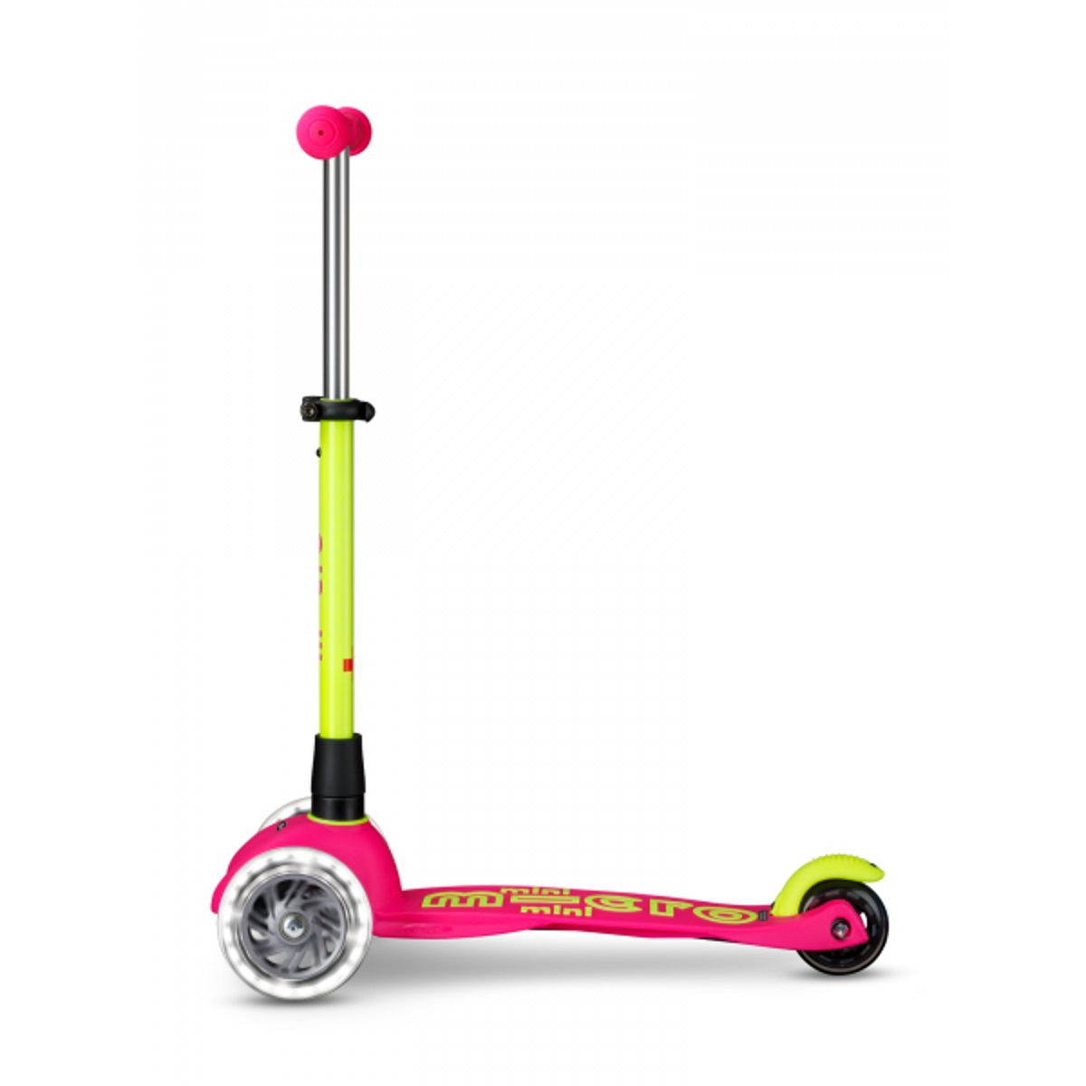 Mini Micro Deluxe Néon LED - Flamingo Yellow jaune, MICRO MOBILITY