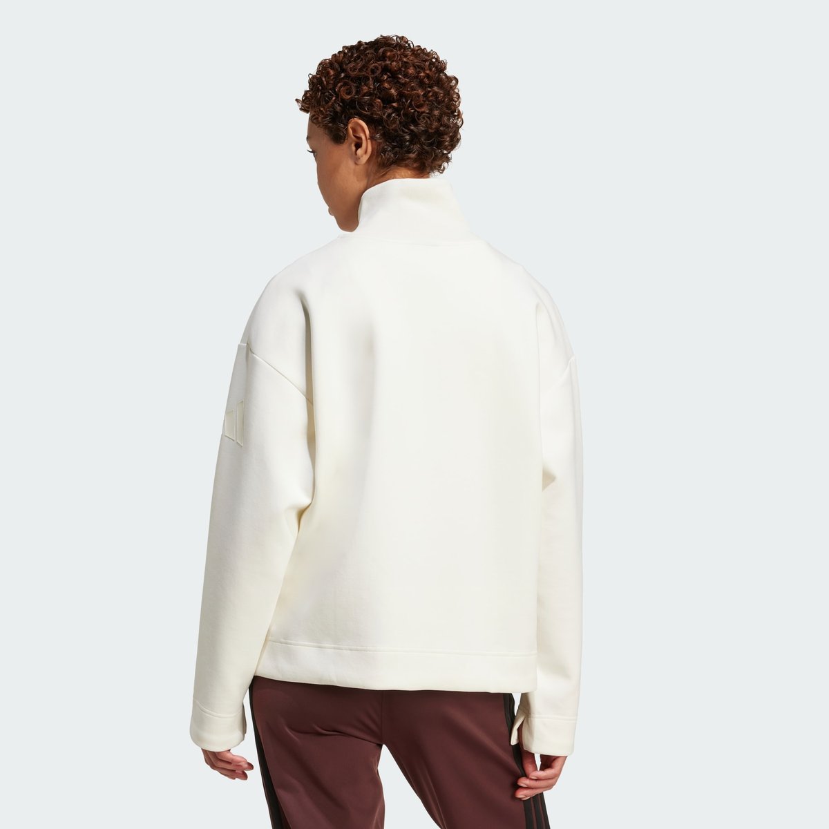 Haut Zip 1/4 Soft Lux off white, ADIDAS SPORTSWEAR
