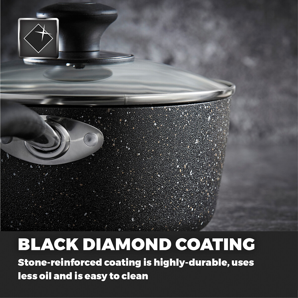 5-Piece Precision Pan Set black, TOWER