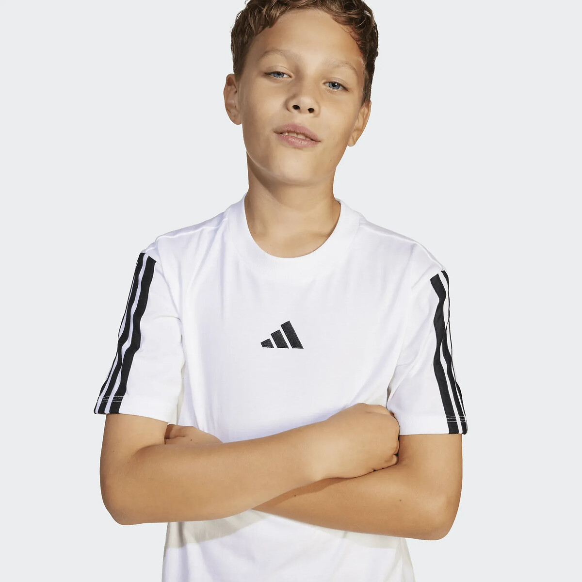 Essentials 3-stripes short sleeve t-shirt white, adidas Performance