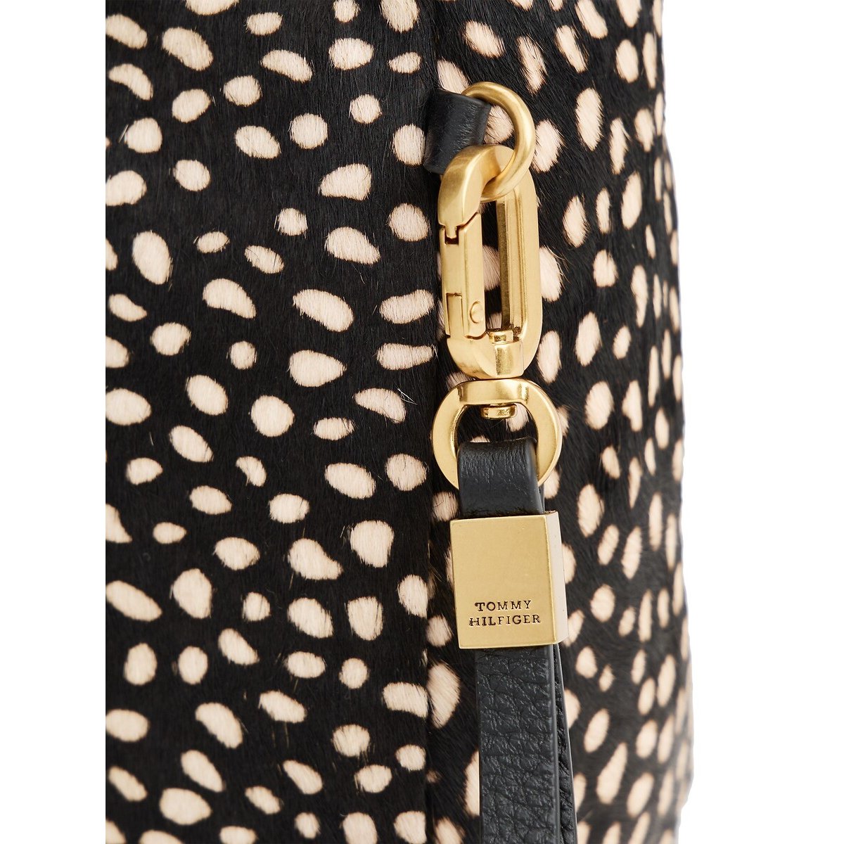 Sac à main en cuir, CITY LEATHER MINI imprimé animal, TOMMY HILFIGER