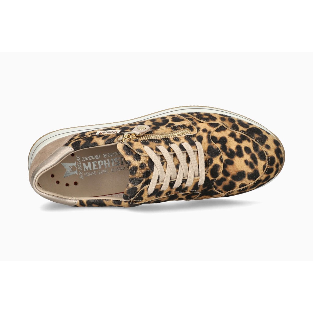 Baskets en cuir LEENIE marron brown 514, MEPHISTO