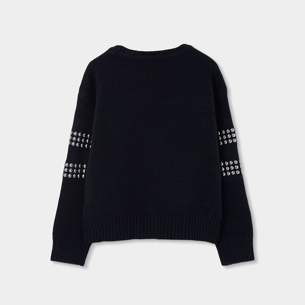Pull fille avec clous noir, BOBOLI