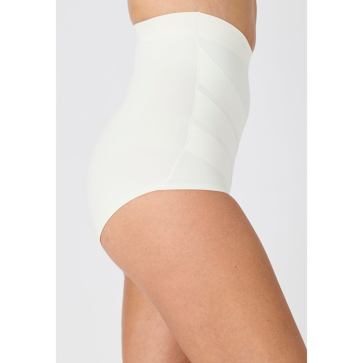 Gaine-culotte taille haute maintien ferme blanc cassé, DAMART