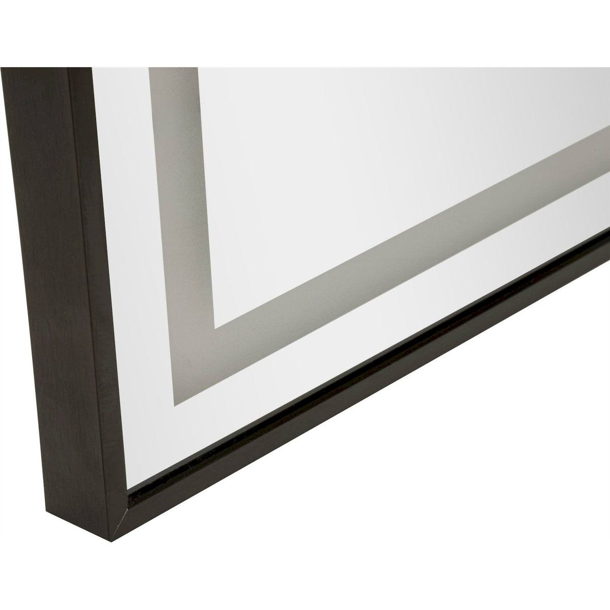 Miroir arqué lumineux à LED cadre en fer MODERN miroir et noir, RECOLLECTION