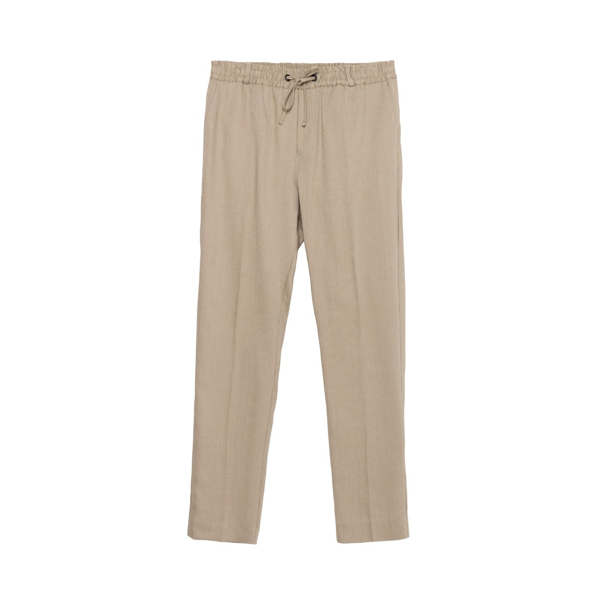 Jogpant de costume lin mélangé beige fonce, IKKS