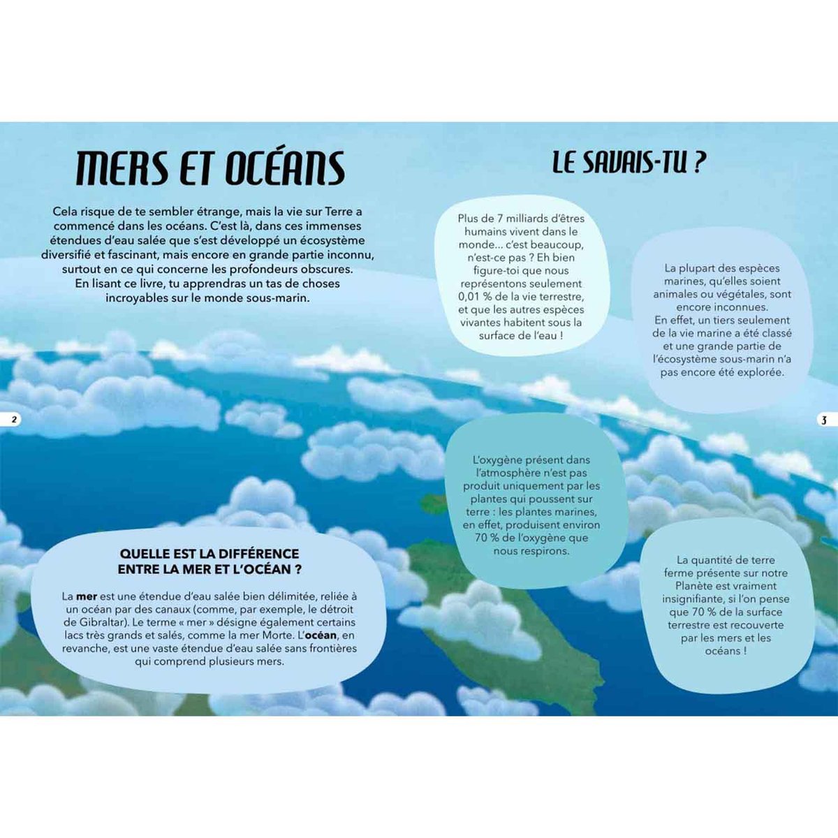 Puzzle & Livre - Voyage, découvre, explore, La mer bleu, SASSI