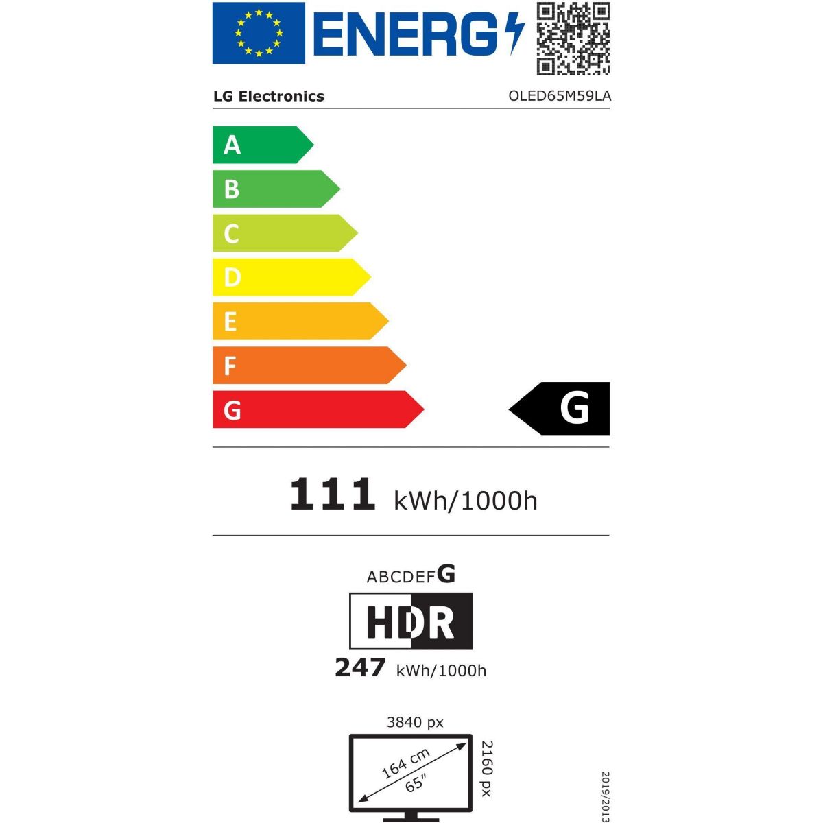 TV 65M5 2025 (164cm) couleur unique, LG