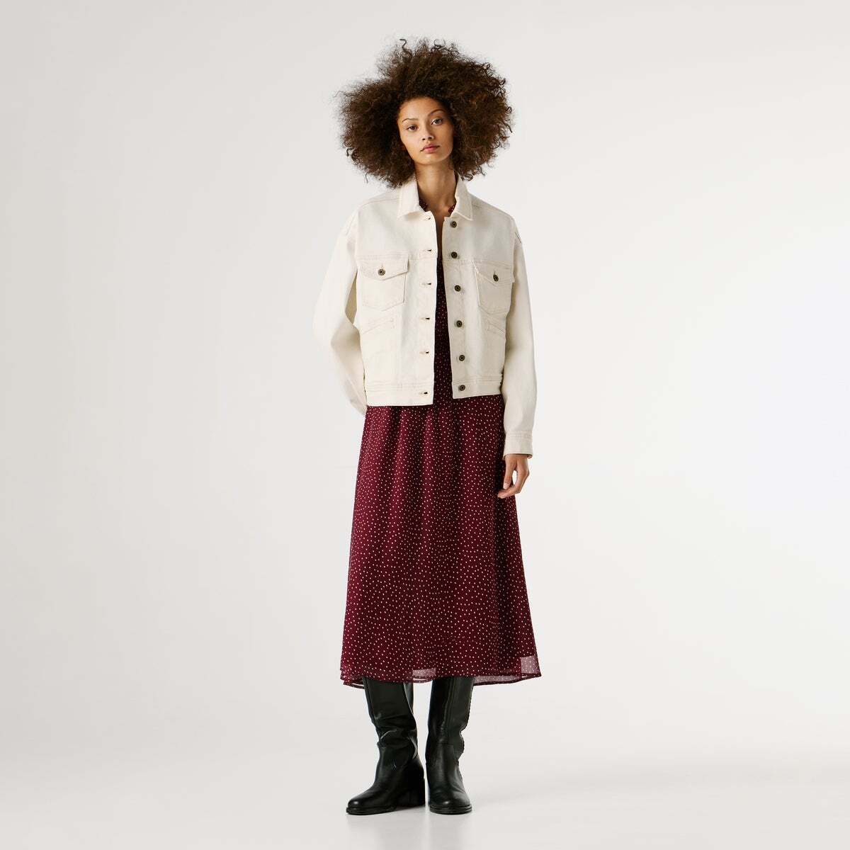 Veste À Coupe Décontractée En Denim écru propre, PEPE JEANS
