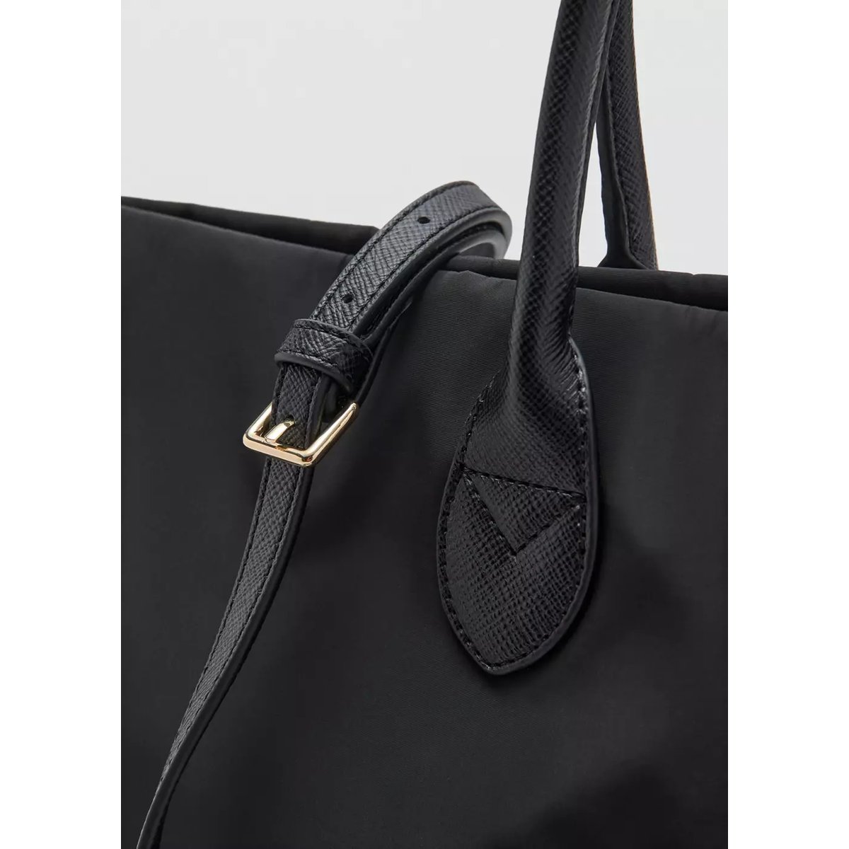 Sac cabas anse double noir, MANGO