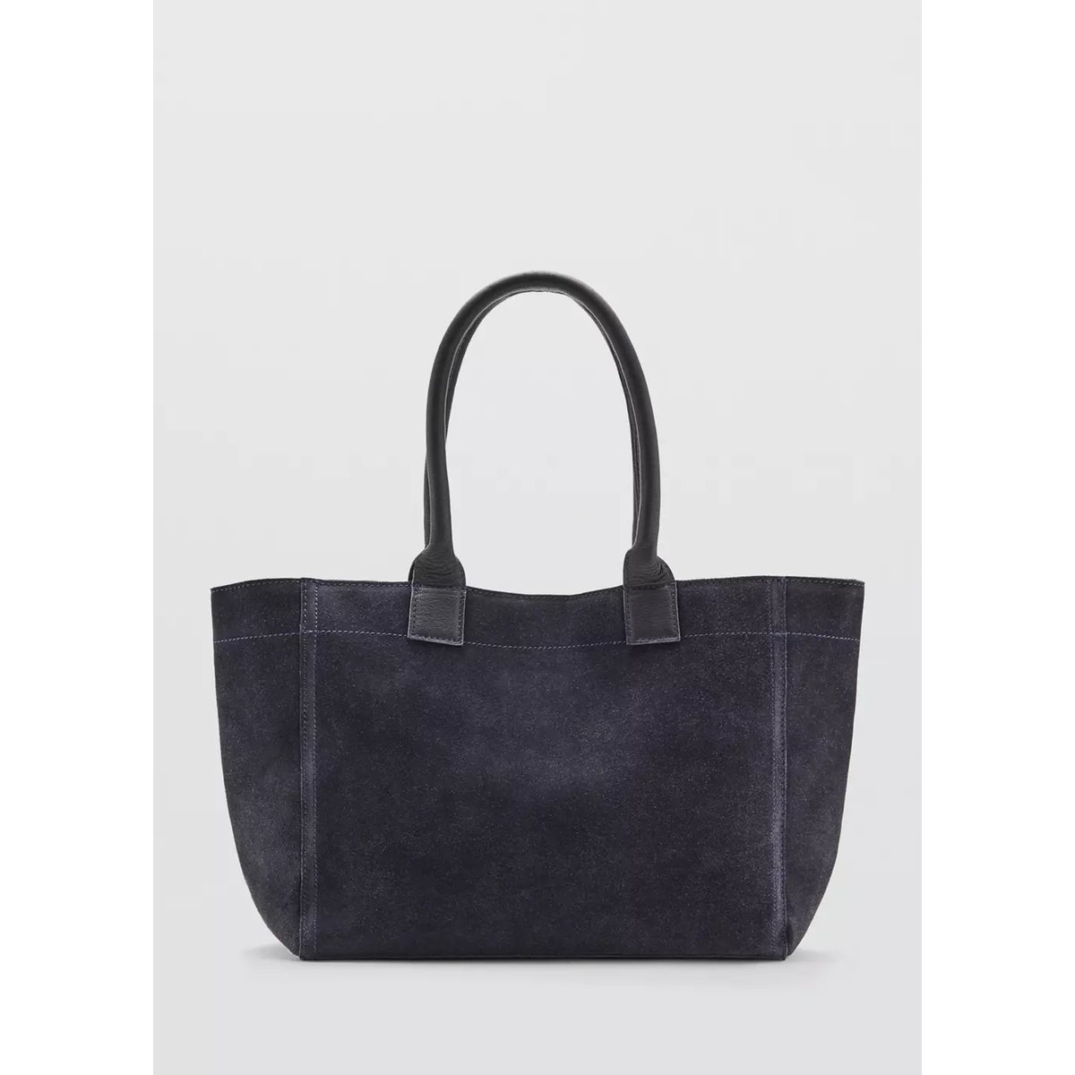Sac 100 % cuir suédé bleu marine, MANGO TEEN