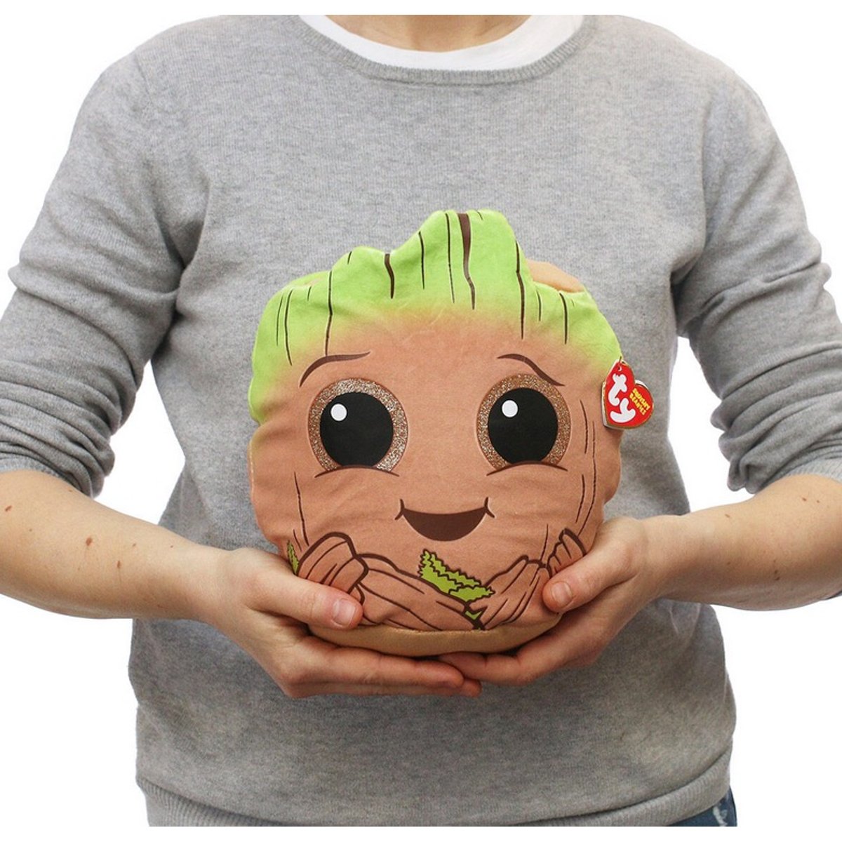 Marvel Squish a boos Small - Groot marron, TY