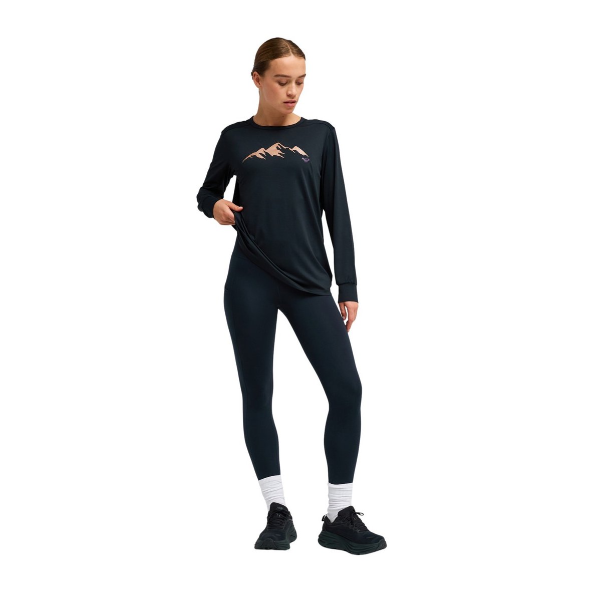 Haut manches longues technique BOUNDLESS SPIRIT 2. noir anthracite, ROXY