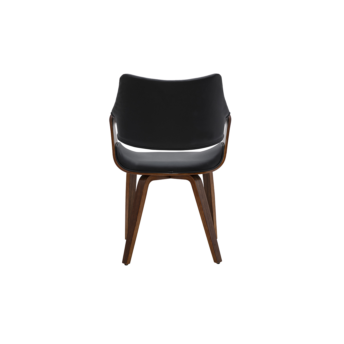 Chaises en tissu effet velours texturé beige et bois clair (lot de 2) SEVAN noir, MILIBOO
