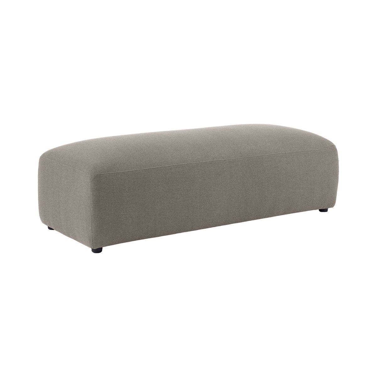Grand pouf tissu - PAVEL gris, CAMIF