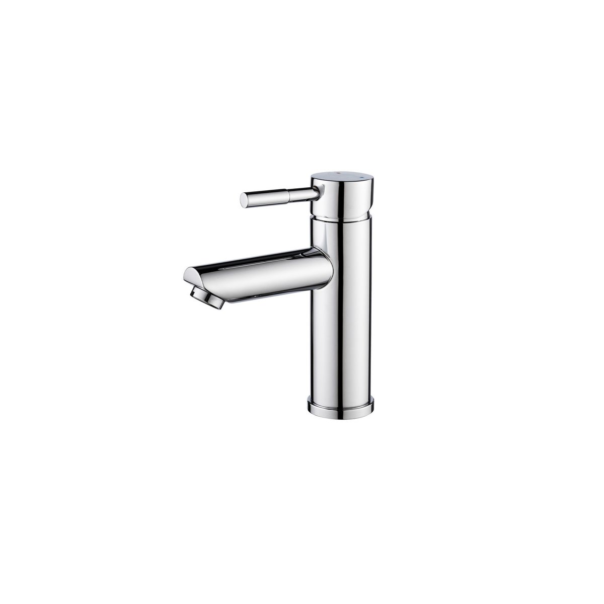 Meuble simple vasque 80cm décor chêne avec robinet et miroir SORRENTO noir satiné, MOB IN