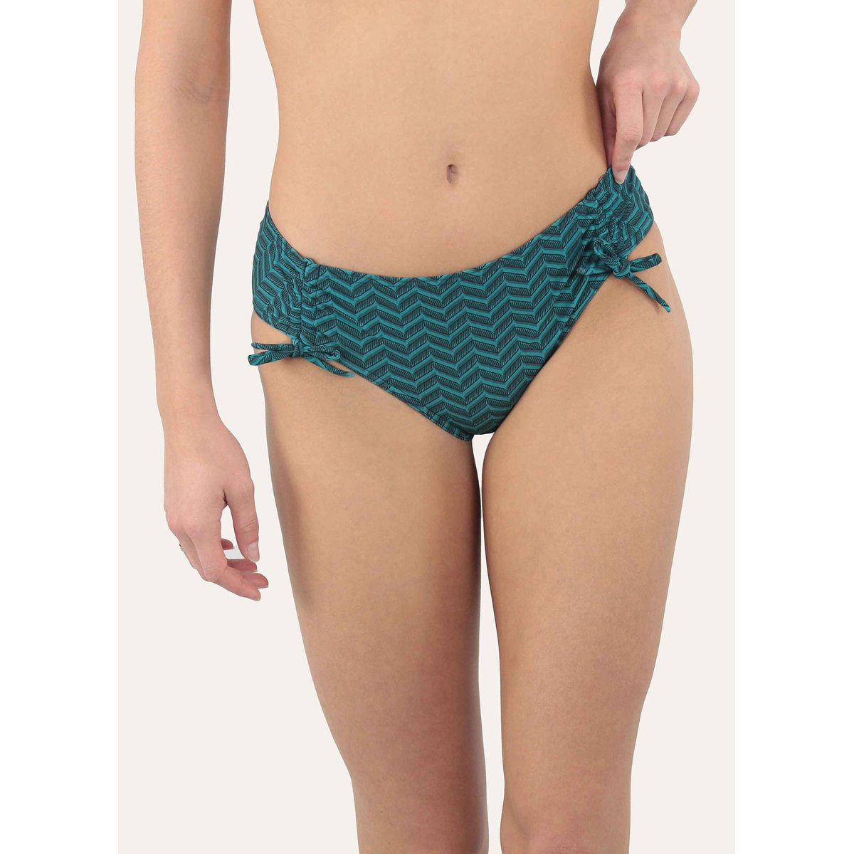 Bas de maillot culotte ajustable LAGUNE vert, JANINE ROBIN