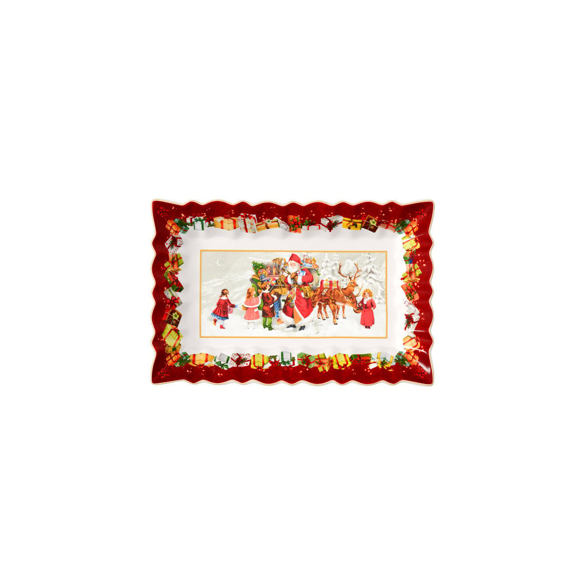 Plat À Gâteau Rct., Père Noël Et Enfants TOY'S FANTASY multicolore, VILLEROY & BOCH