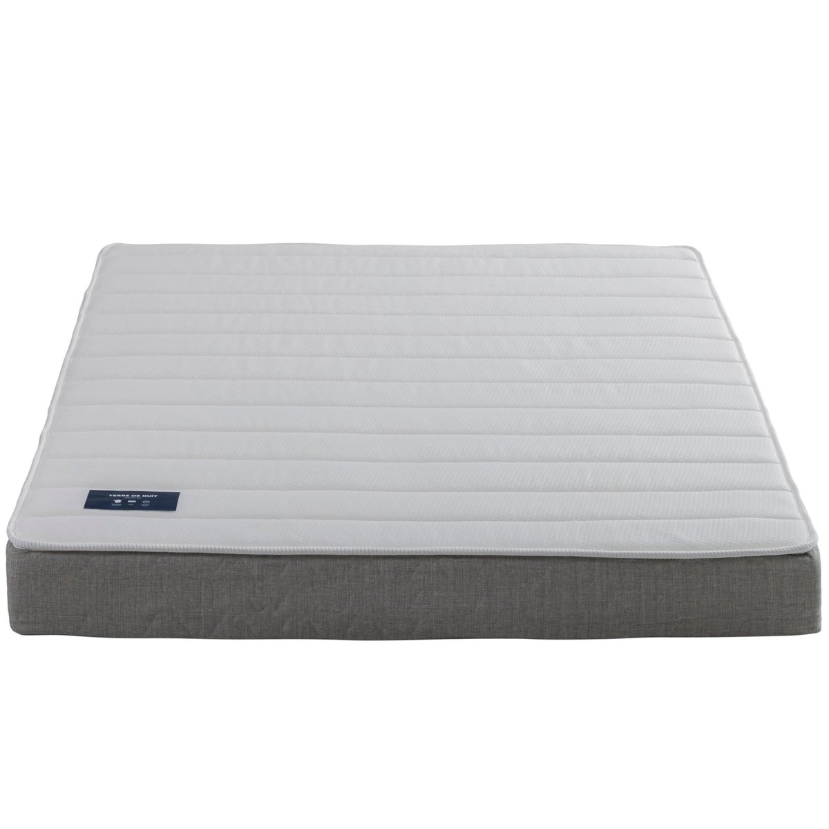 Matelas mousse & latex + sommier blanc + pieds Aisance 2.0 - Aisance 2.0 blanc, TERRE DE NUIT