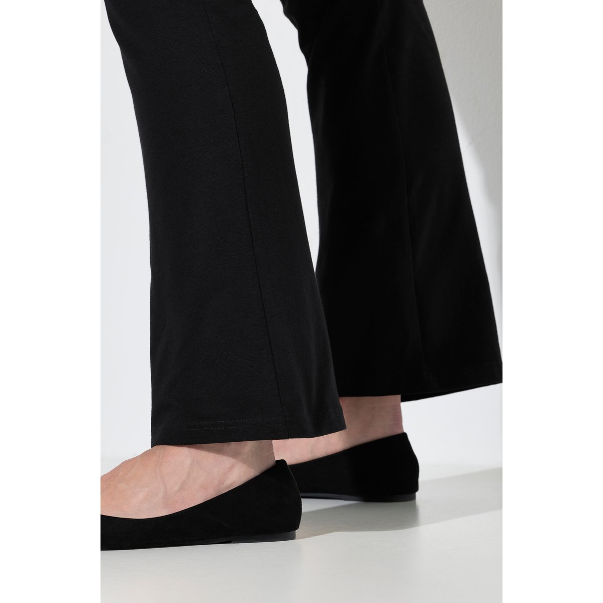 Legging de sport mélangé coton, confortable classique noir, ULLA POPKEN
