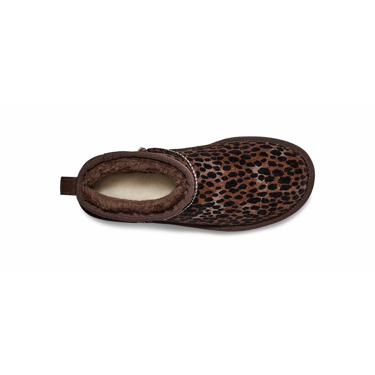 Boots cuir Classic Ultra Mini Caspian imprimé marron, UGG