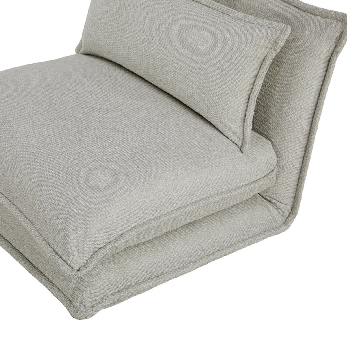 Chauffeuse convertible 1 place en tissu- NALA beige, DRAWER