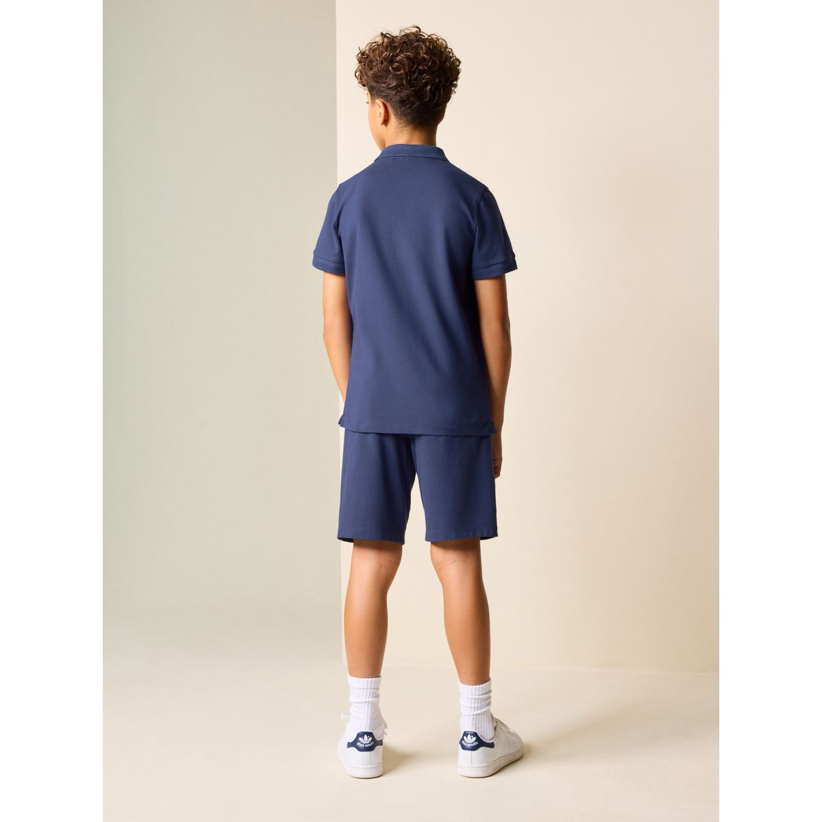 Ensemble polo à manches courtes et short bleu marine, NEXT