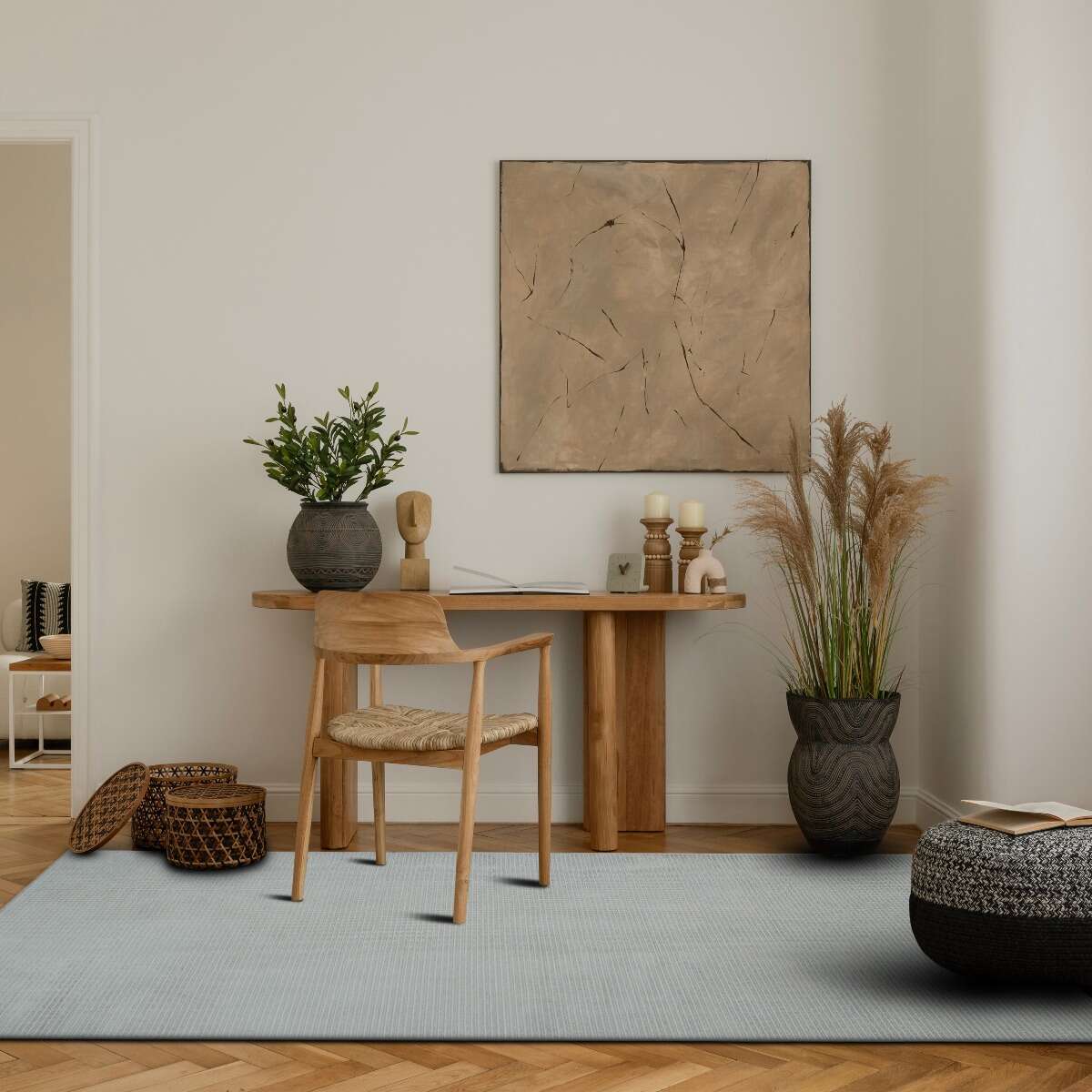 Tapis vintage SOYEUX VINTAGE ecru, THE DECO FACTORY