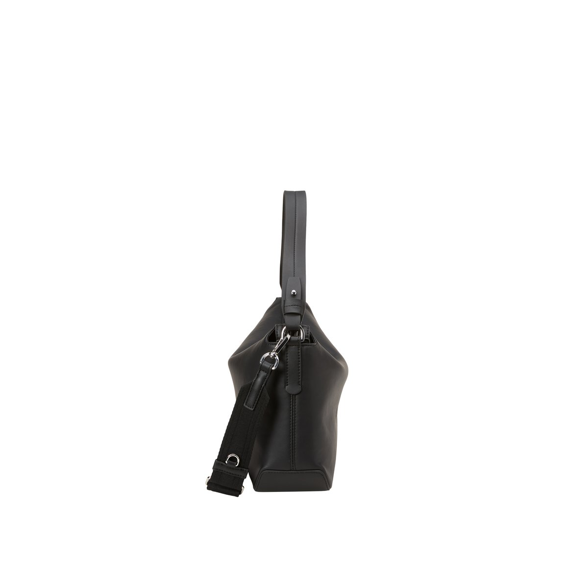 Sac à main en une alternative de cuir en polyester recyclé noir, MARC O'POLO