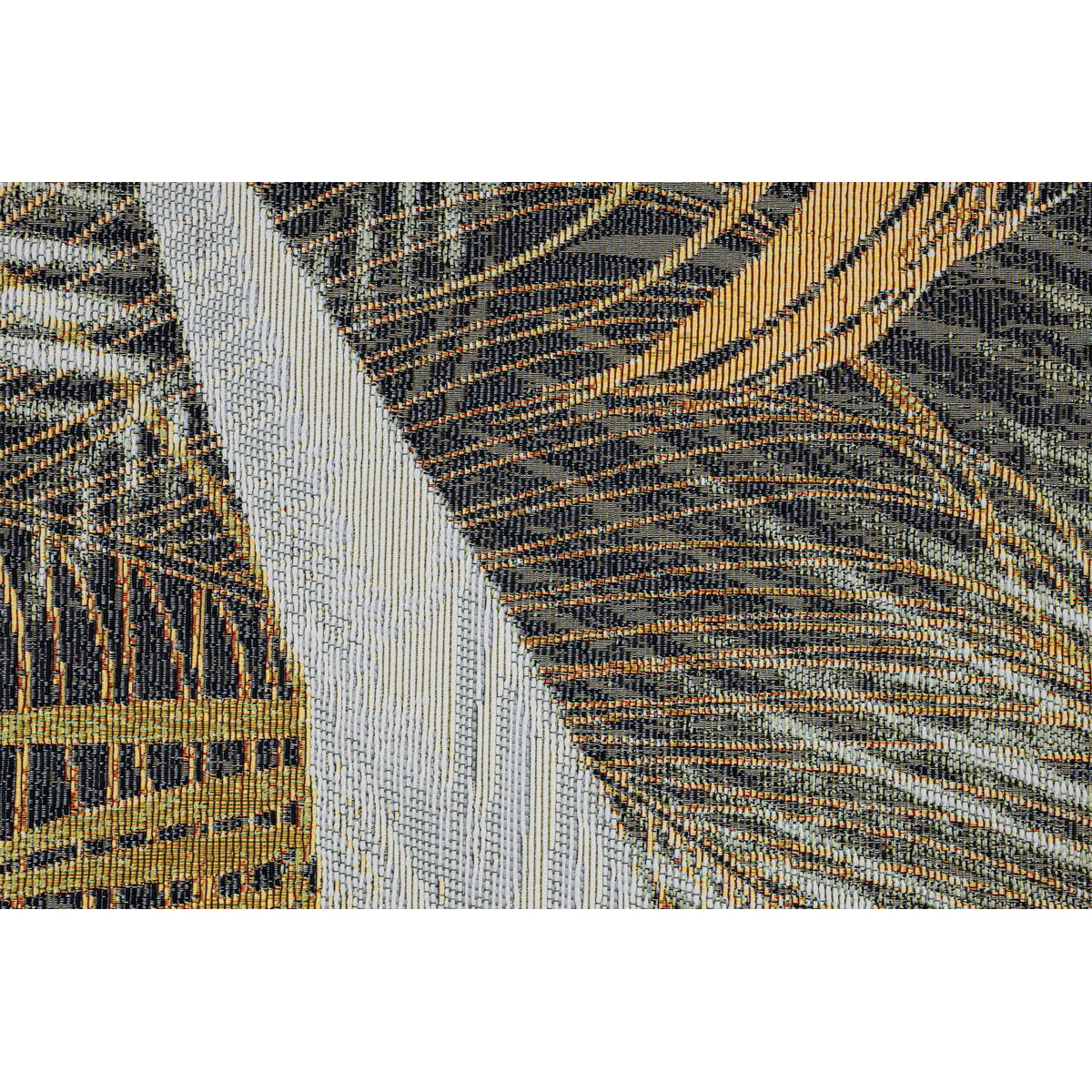 Tapis d'extérieur tissé à plat à l'aspect exotique - AURORA noir, GINO FALCONE
