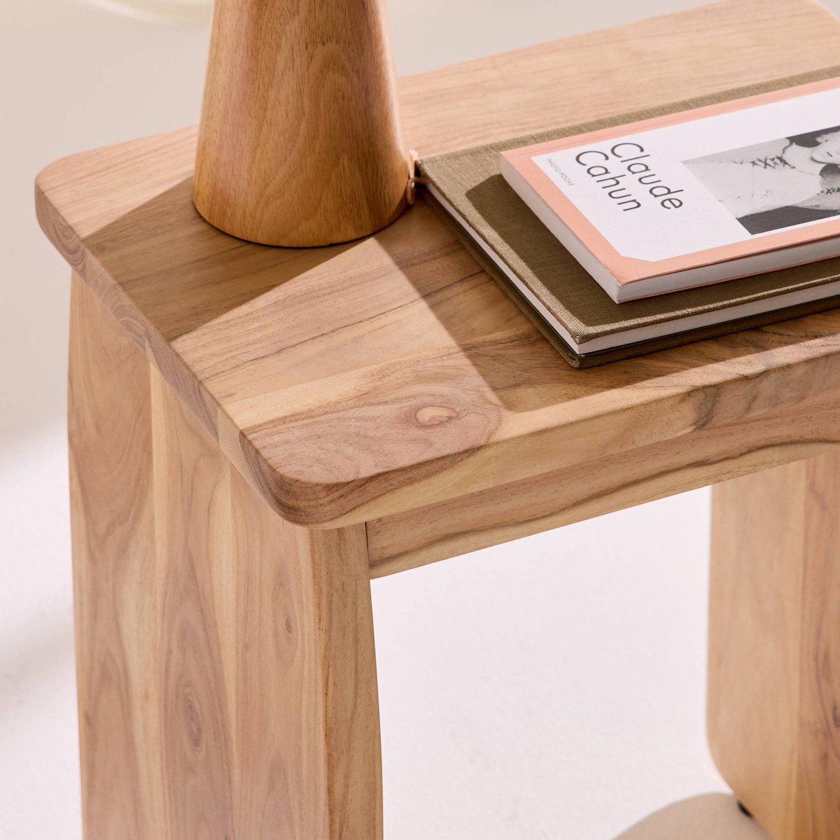 Table de chevet, table d'appoint exotique bois d'acacia (lot de 2) ASHA naturel, SWEEEK