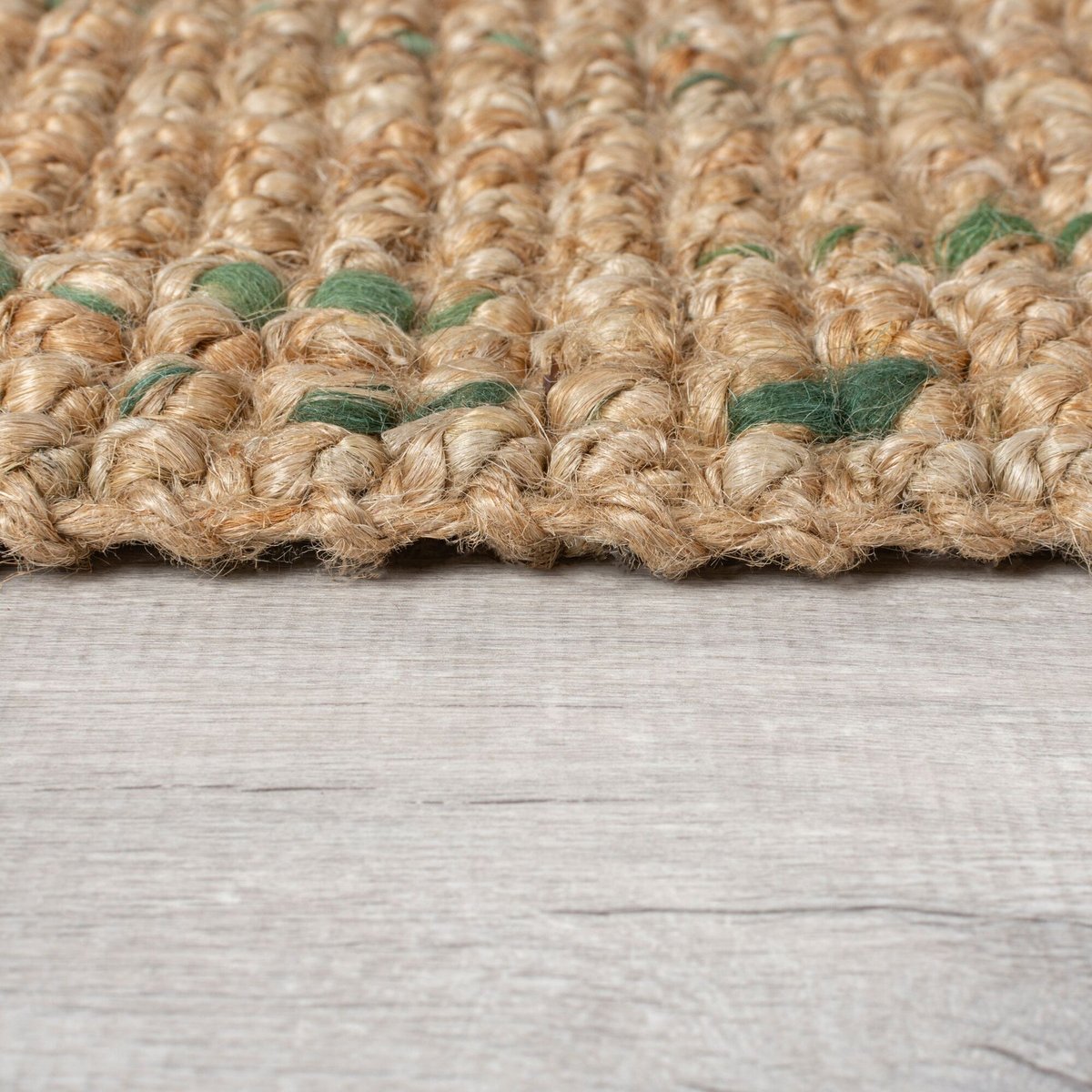 Tapis en jute coloré SARITA vert, FLAIR RUGS