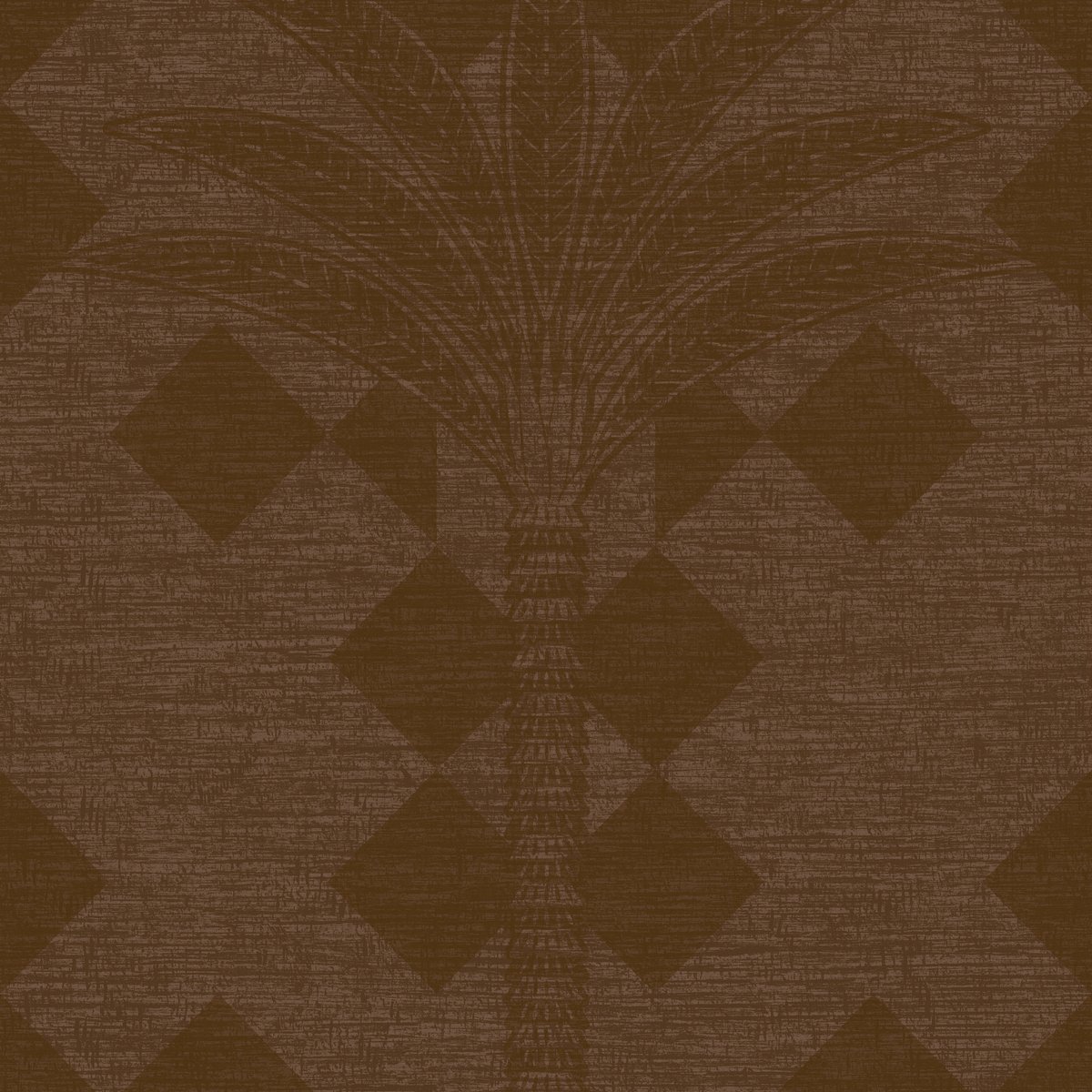 Papier peint Feuilles Adina Terra marron caramel, SUPERFRESCO EASY