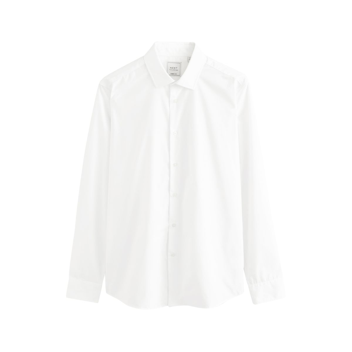 Chemise skinny manches longues lot de 2 blanc, NEXT