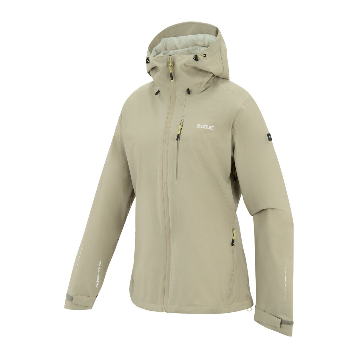Veste imperméable à capuche OKLARNA beige, REGATTA