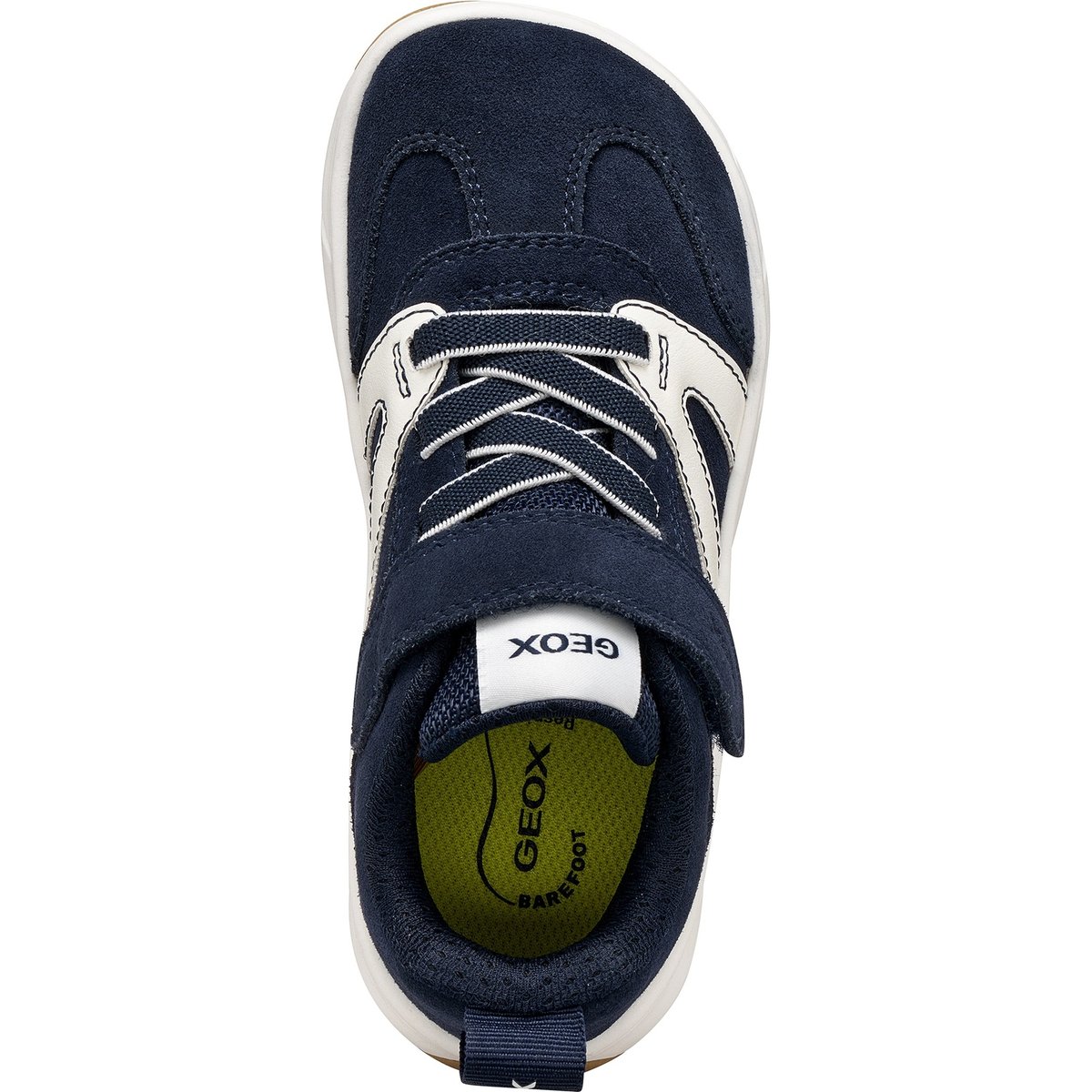 Baskets J FOOT-RUN bleu marine foncé/blanc, GEOX