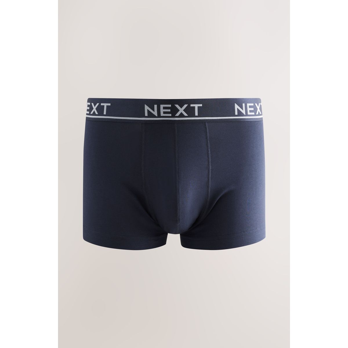 Boxer taille basse en mélange de coton noyau gris/vert, NEXT