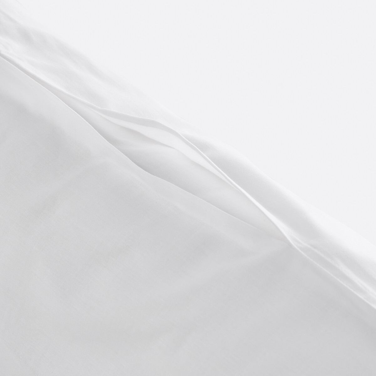 Lot de 2 sous-taies traversin 100% coton blanc, LA REDOUTE INTERIEURS