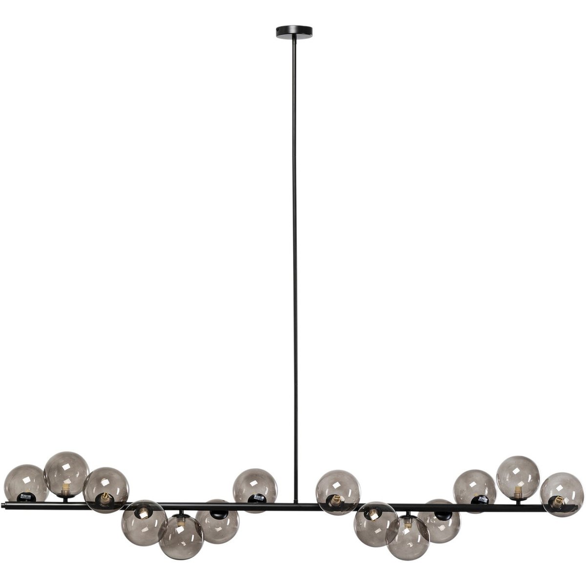 Suspension en verre et acier, SCALA BALLS noir, KARE DESIGN