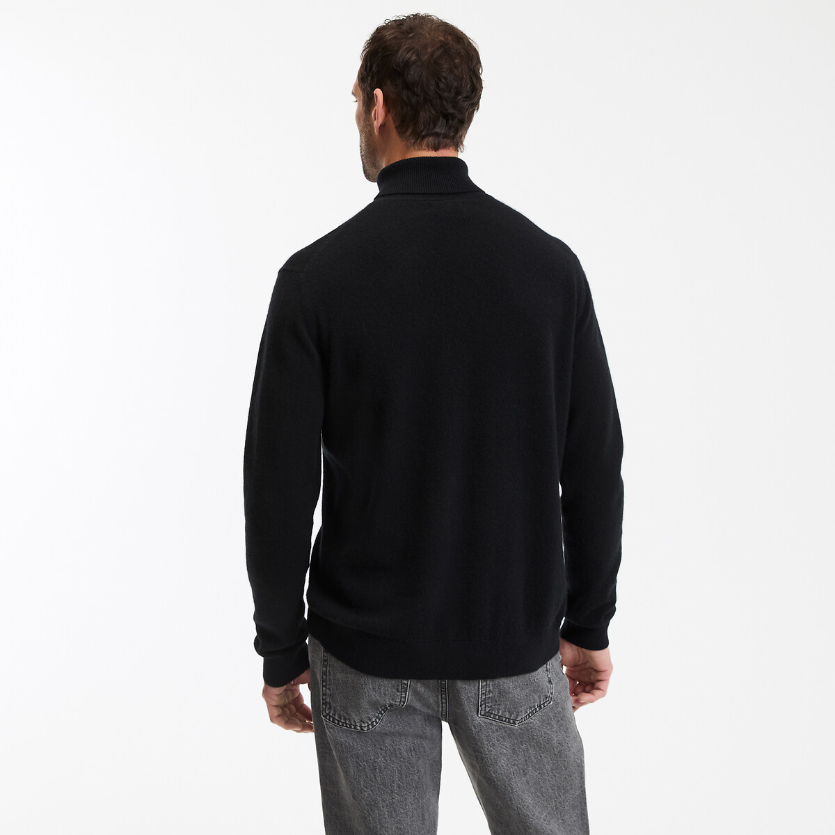 Cashmere Turtleneck Jumper black, LA REDOUTE COLLECTIONS