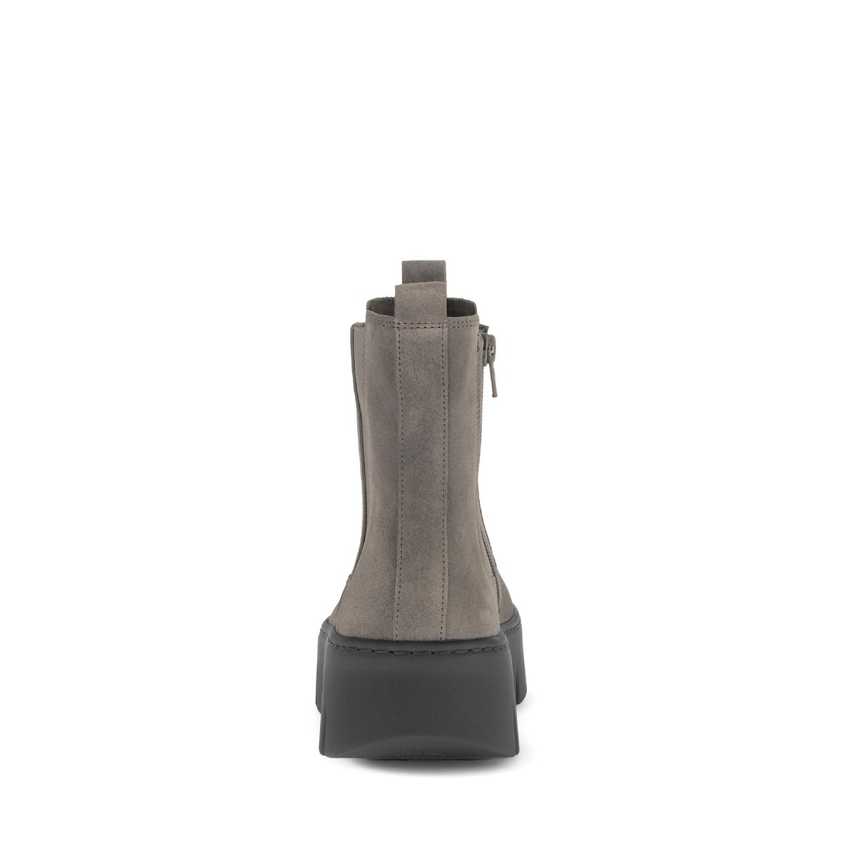 Bottines en cuir lisse à talon compensé marron, GABOR