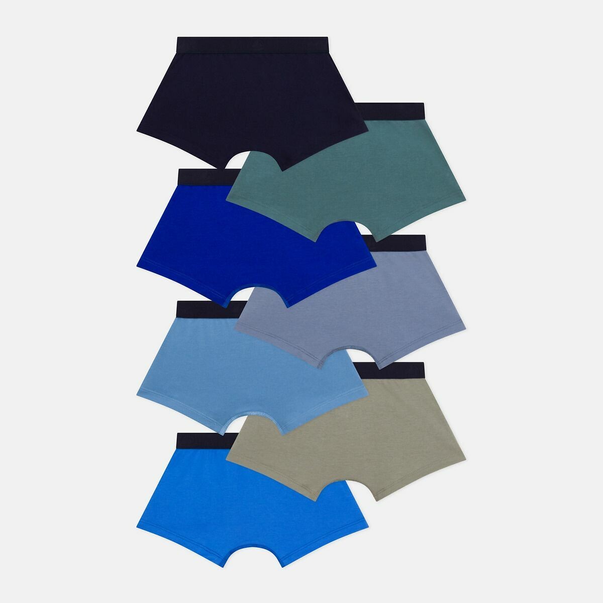 Pack of 7 Hipsters in Cotton multi-coloured, PETIT BATEAU