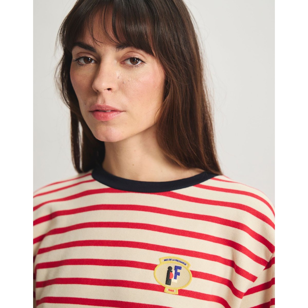 Pull Layann en coton bio rouge, INES DE LA FRESSANGE PARIS